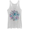 Women_s Lost Gods Floral Wreath Kitten Racerback Tank Top