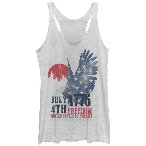 Women_s Lost Gods Fourth of July 177Freedom Racerback Tank Top