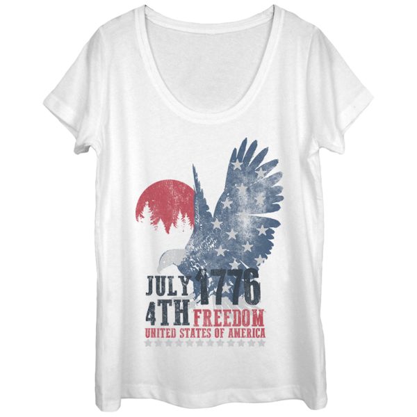 Women_s Lost Gods Fourth of July 177Freedom Scoop Neck