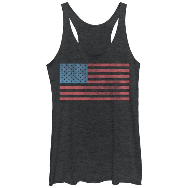 Women_s Lost Gods Fourth of July Classic American Flag Racerback Tank Top