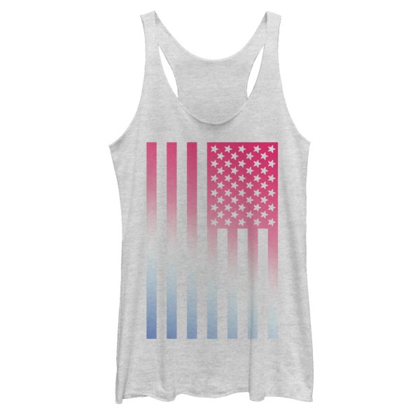 Women_s Lost Gods Fourth of July Flag Fade Racerback Tank Top