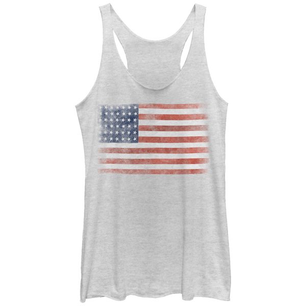 Women_s Lost Gods Fourth of July Flag Racerback Tank Top