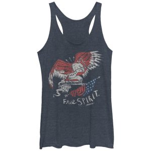 Women_s Lost Gods Fourth of July Free Spirit Racerback Tank Top