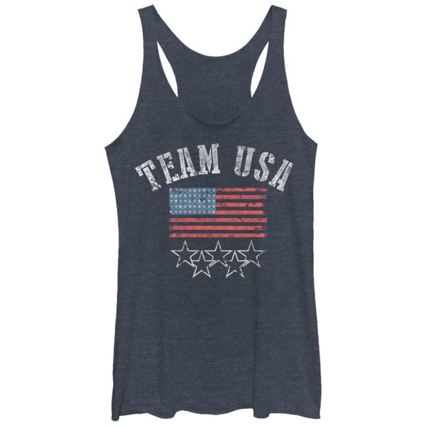 Women_s Lost Gods Fourth of July Go Team USA Racerback Tank Top