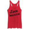 Women_s Lost Gods Fourth of July Love Merica Racerback Tank Top
