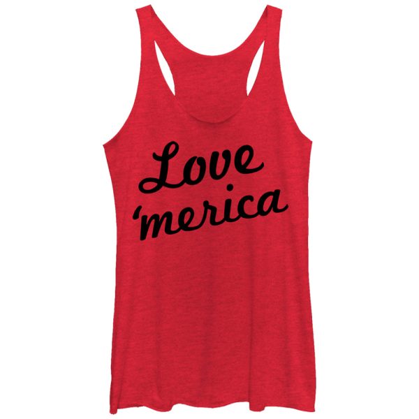 Women_s Lost Gods Fourth of July Love Merica Racerback Tank Top