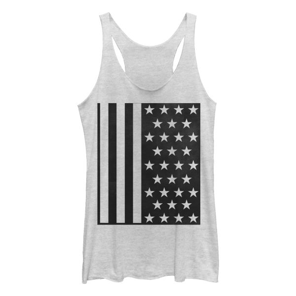 Women_s Lost Gods Fourth of July Modern American Flag Racerback Tank Top