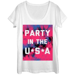 Women_s Lost Gods Fourth of July Party in the USA Scoop Neck