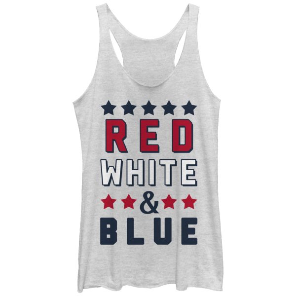 Women_s Lost Gods Fourth of July and Blue Racerback Tank Top