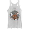Women_s Lost Gods Fox Feather Headdress Racerback Tank Top