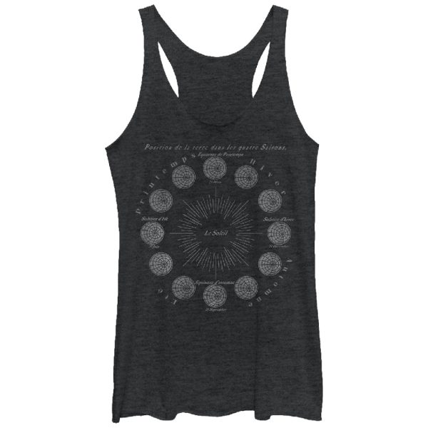 Women_s Lost Gods French Four Seasons Cycle Racerback Tank Top