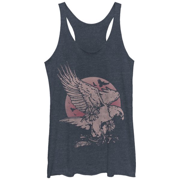 Women_s Lost Gods Full Moon Eagle Racerback Tank Top