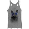 Women_s Lost Gods Galaxy Goggles Cat Racerback Tank Top