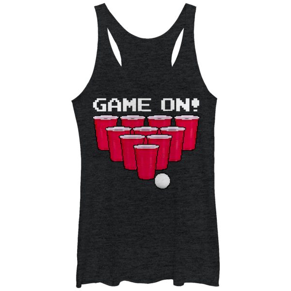 Women_s Lost Gods Game on Pong Racerback Tank Top