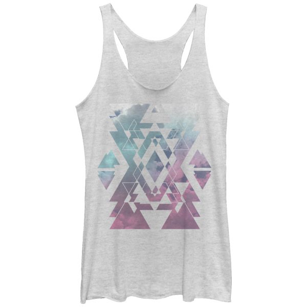 Women_s Lost Gods Geometric Clouds Racerback Tank Top