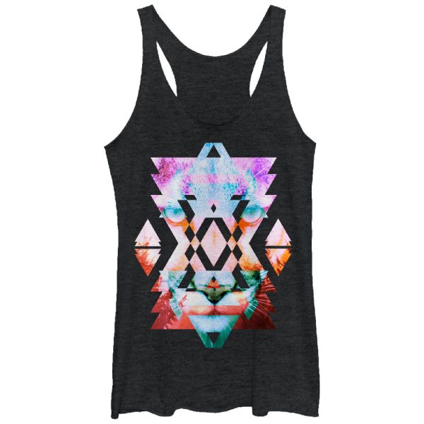 Women_s Lost Gods Geometric Cougar Racerback Tank Top