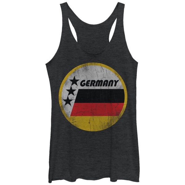 Women_s Lost Gods Germany Flag Circle Racerback Tank Top