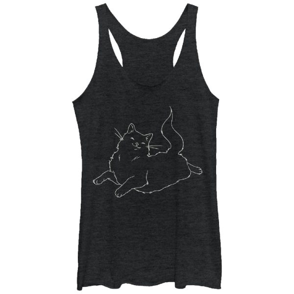 Women_s Lost Gods Happy Cat Racerback Tank Top