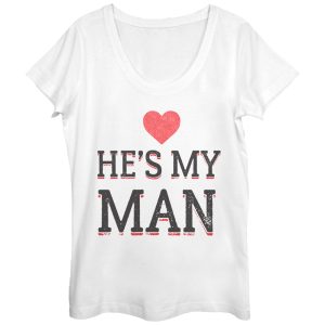 Women_s Lost Gods He_s My Man Scoop Neck