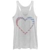 Women_s Lost Gods Heart American Flag Racerback Tank Top