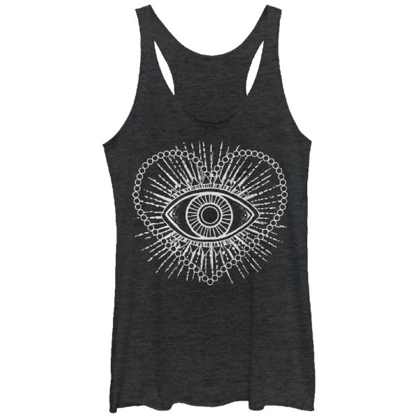 Women_s Lost Gods Heart Eye Racerback Tank Top