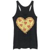 Women_s Lost Gods Heart Pizza Racerback Tank Top