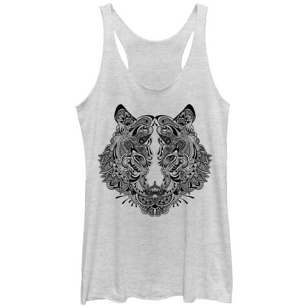 Women_s Lost Gods Henna Tiger Print Racerback Tank Top