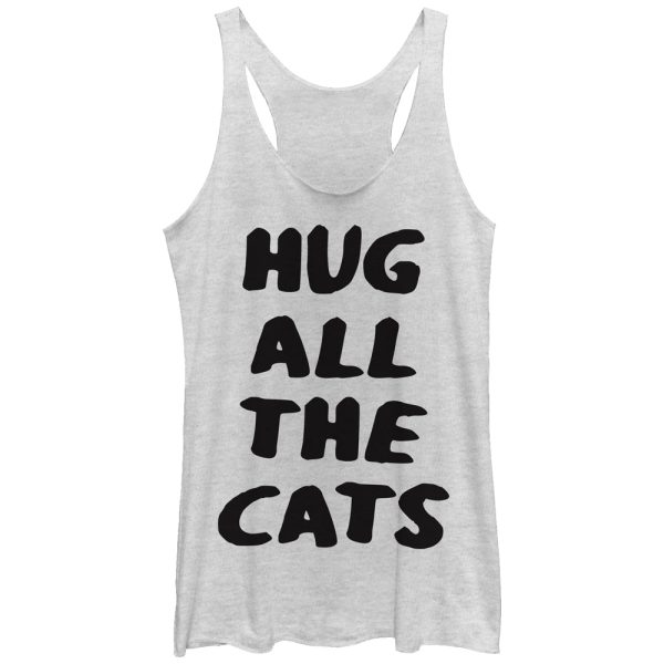 Women_s Lost Gods Hug All the Cats Racerback Tank Top