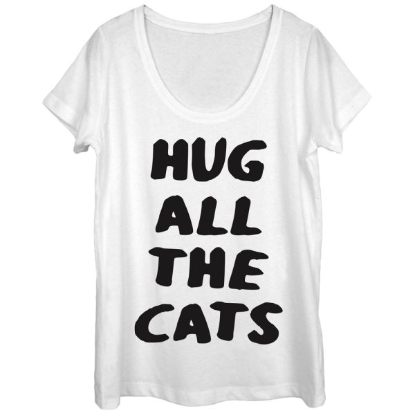 Women_s Lost Gods Hug All the Cats Scoop Neck