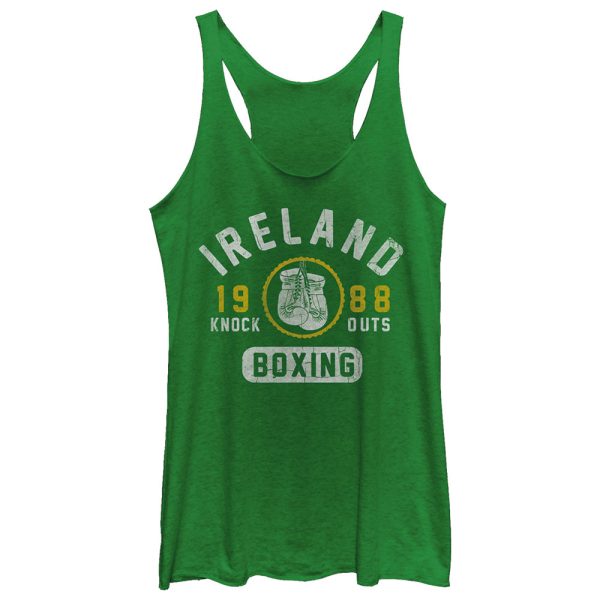 Women_s Lost Gods Ireland Boxing 1988 Racerback Tank Top