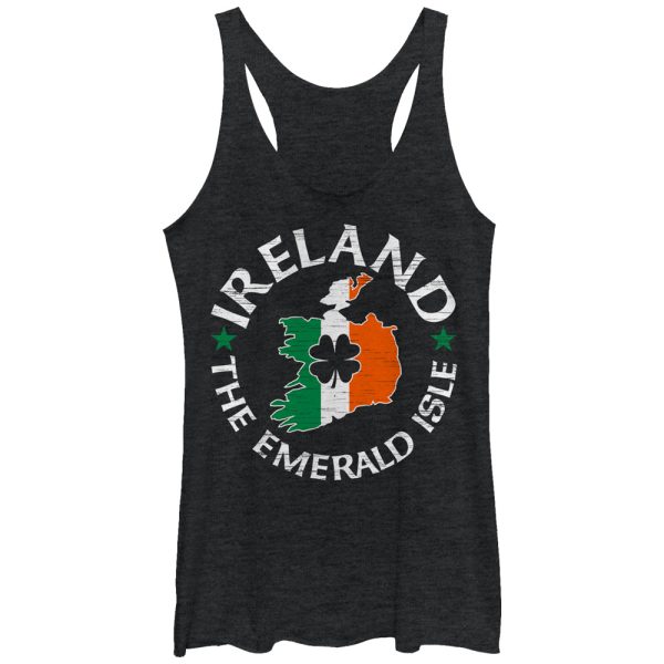 Women_s Lost Gods Ireland Emerald Isle Racerback Tank Top