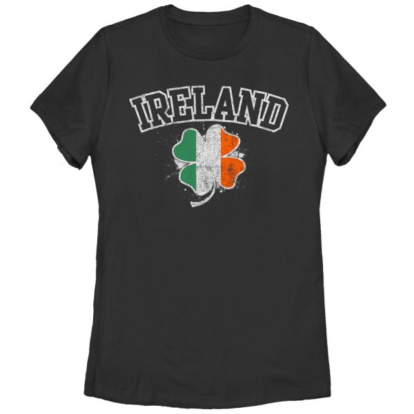 Women_s Lost Gods Ireland Flag Shamrock T-Shirt