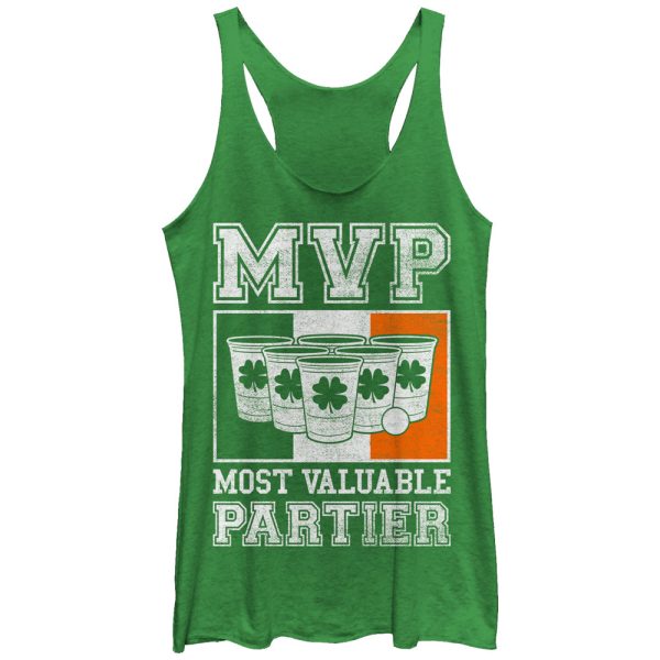 Women_s Lost Gods Ireland Most Valuable Partier Pong Racerback Tank Top