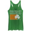 Women_s Lost Gods Irish Clover Racerback Tank Top