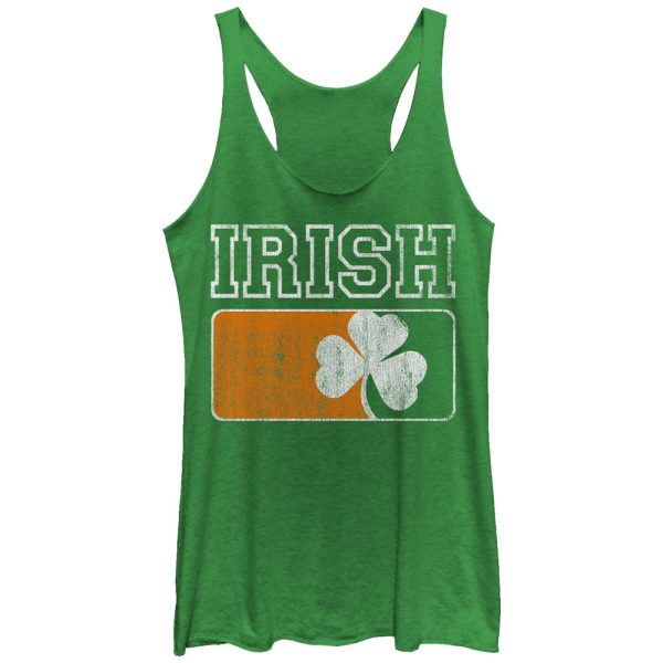 Women_s Lost Gods Irish Clover Racerback Tank Top