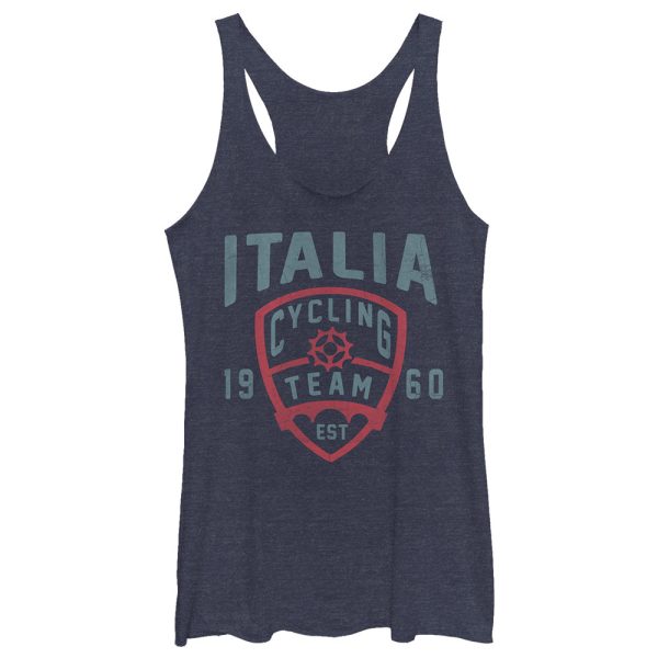 Women_s Lost Gods Italia Cycling Team Est 1960 Racerback Tank Top