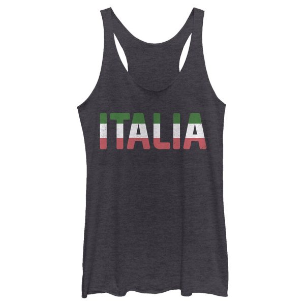 Women_s Lost Gods Italian Flag Italia Racerback Tank Top