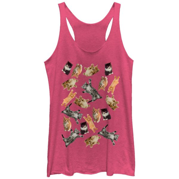 Women_s Lost Gods Kitty Cats Everywhere Racerback Tank Top