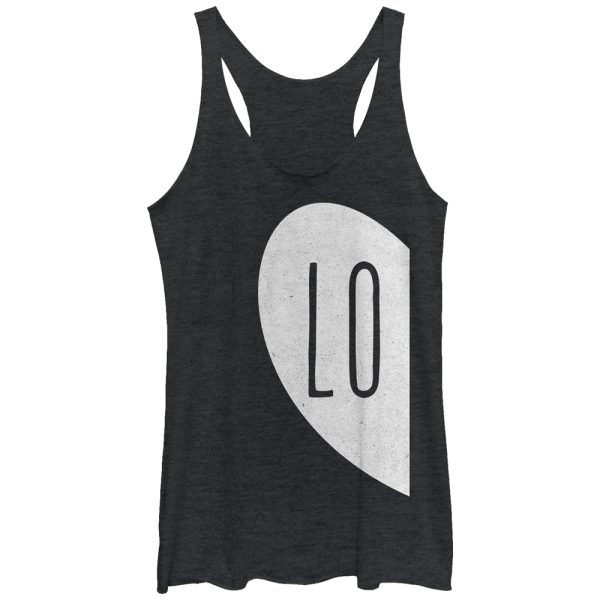 Women_s Lost Gods LO Half Love Heart Racerback Tank Top