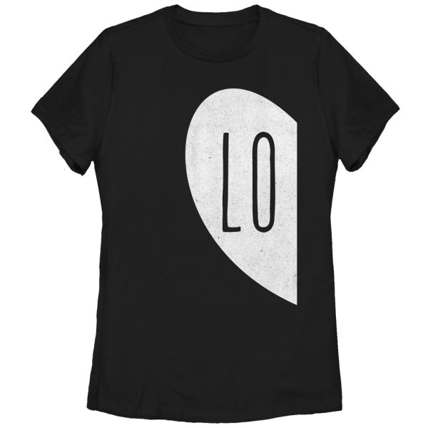 Women_s Lost Gods LO Half Love Heart T-Shirt