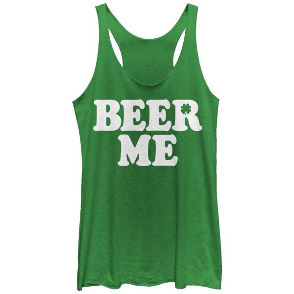 Women_s Lost Gods Me Shamrock Racerback Tank Top