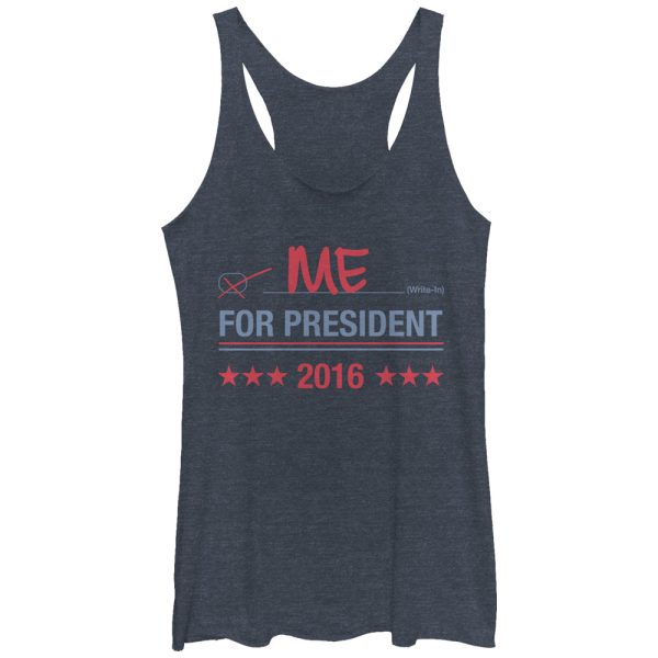 Women_s Lost Gods Me for President Racerback Tank Top