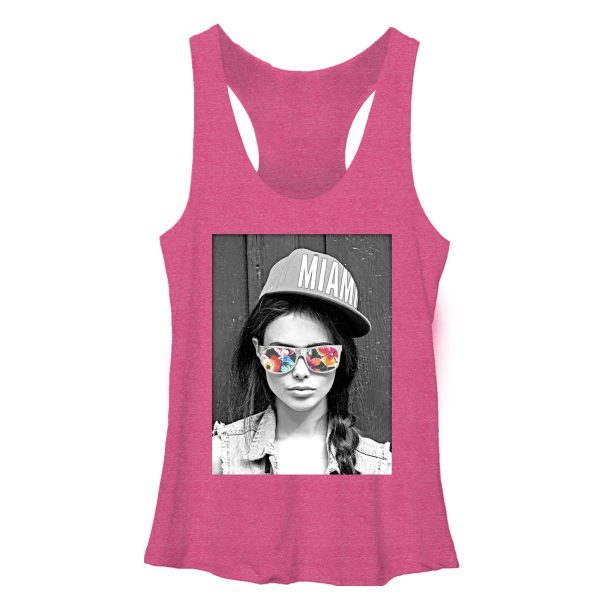 Women_s Lost Gods Miami Sunglasses Woman Racerback Tank Top