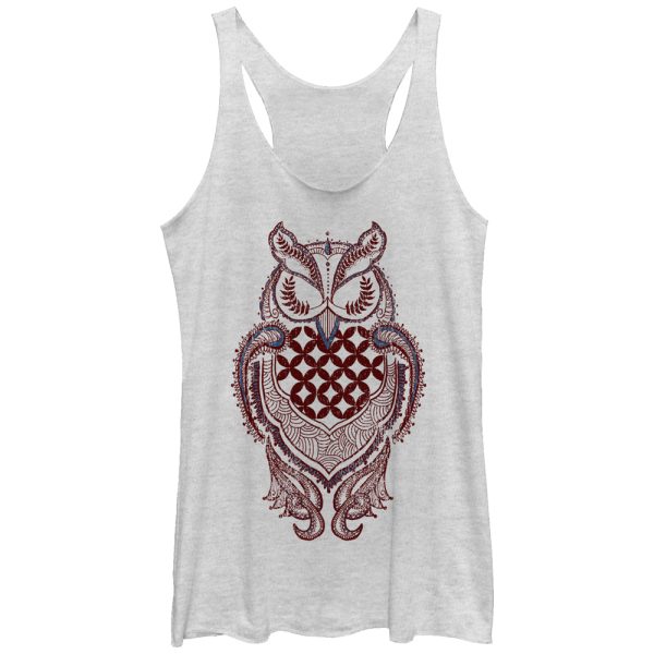 Women_s Lost Gods Modern Owl Racerback Tank Top