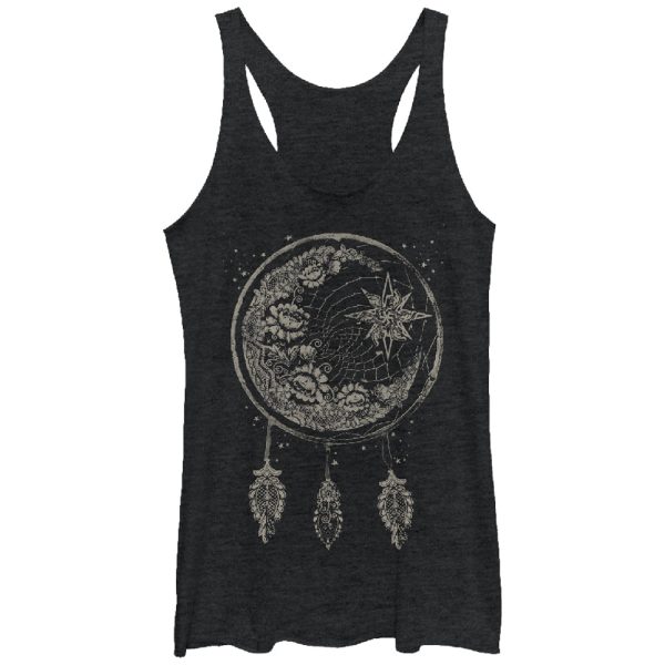 Women_s Lost Gods Moon Dream Catcher Racerback Tank Top