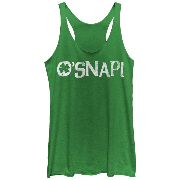 Women_s Lost Gods O_Snap Four-Leaf Clover Racerback Tank Top