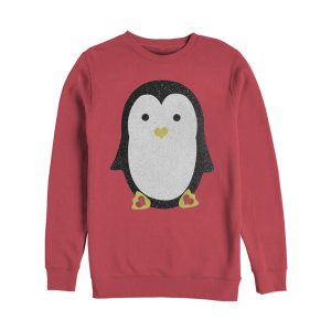 Women_s Lost Gods Penguin Heart Feet Sweatshirt