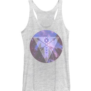 Women_s Lost Gods Pine Tree Arrows Racerback Tank Top