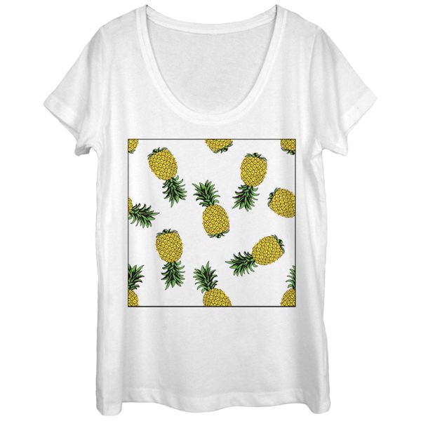 Women_s Lost Gods Pineapple Pattern Scoop Neck