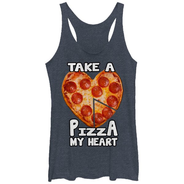 Women_s Lost Gods Pizza My Heart Racerback Tank Top